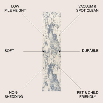Marmo Abstract Marbled Modern Area Rug